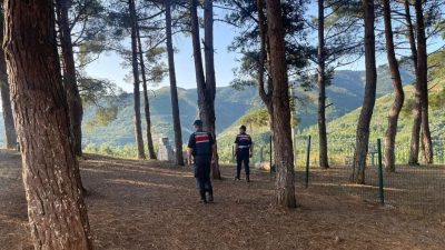 Orhangazi İlçe Jandarma Komutanlığına bağlı ekipler orman bölgelerinde olası yangın