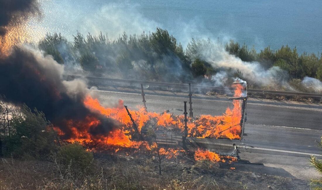 Bursa'nın İznik ilçesi ile Sakarya yolu üzerinde seyir halindeki bir