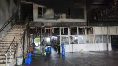 Bursa'nın Orhangazi ilçesinde bulunan ORZİM zeytin işleme merkezinde bulunan bir