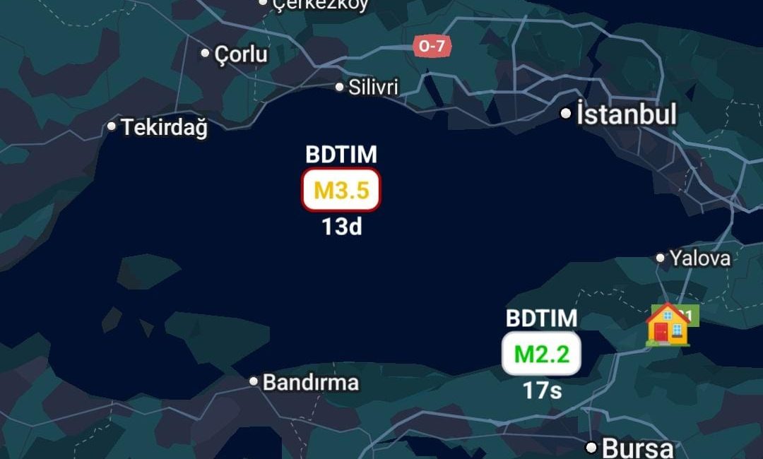 Kandilli Rasathanesi deprem araştırma enstitüsü’nden alınan bilgilere göre bu akşam