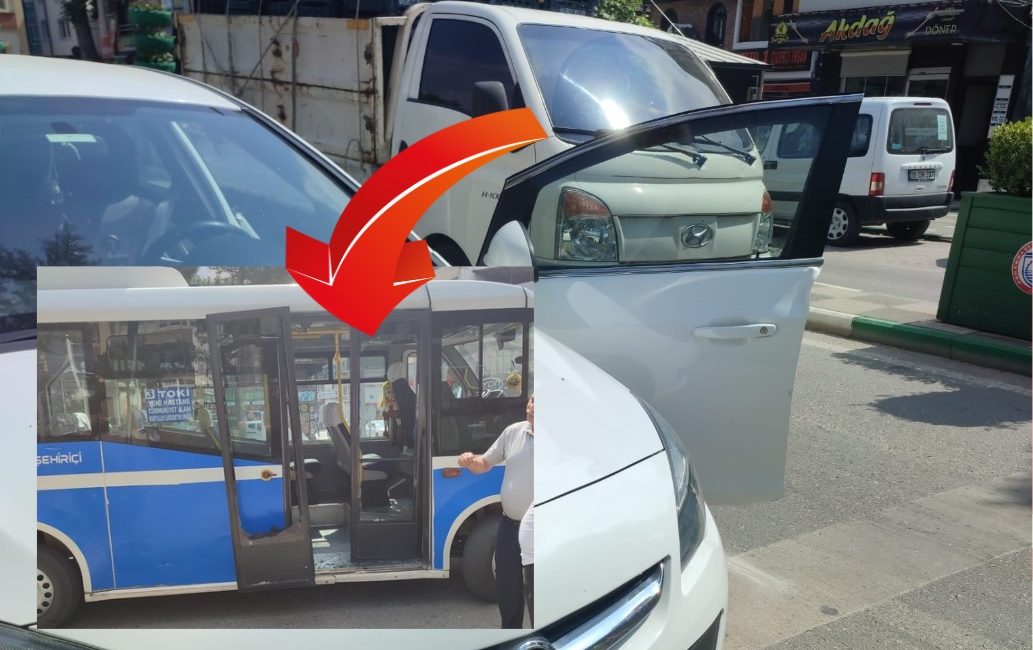 Bursa'nın Orhangazi ilçesinde meydana gelen olayda,  seyir halindeki şehir içi