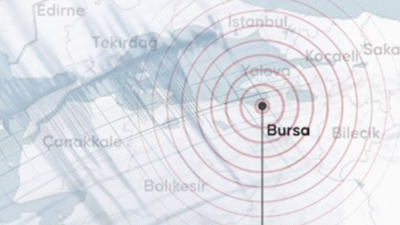 Kandilli Rasathanesi, Bursa Gemlik merkezli 4.4'lük depremin raporunu yayınladı. Sarsıntının