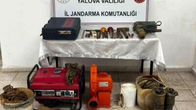Yalova İl Jandarma Komutanlığı ekipleri, Çınarcık ilçesinde ormanlık alanda kaçak
