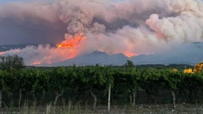 Sakarya'nın Geyve ilçesinde dün öğle saatlerinde başlayan ve şiddetli rüzgarın
