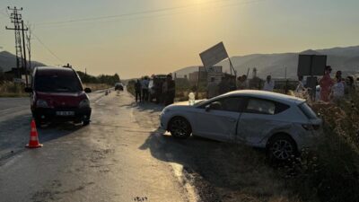 Bursa'nın Orhangazi ilçesinde İznik Güney yolu üzerinde meydana gelen trafik