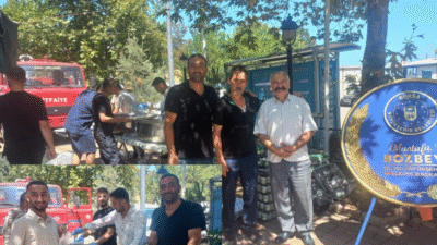 Orhangazi'ye bağlı Narlıca Mahallesi'nde Özcan Yıldız, Dünya Su Günü dolayısıyla