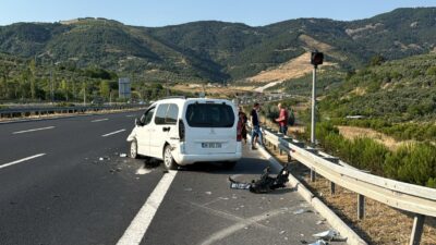 Bursa'da, Gebze - Orhangazi - İzmir otoyolunda meydana gelen trafik