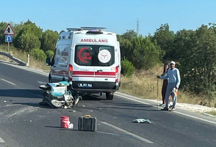 Bursa'nın Orhangazi ilçesi ile Yalova yolu üzerinde meydana gelen trafik