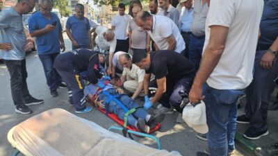 Bursa'nın Orhangazi ilçesinde meydana gelen kazada, karşıdan karşıya geçen yaşlı