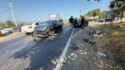 Bursa'da, Orhangazi- İznik Güney yolu üzerinde meydana gelen trafik kazasında