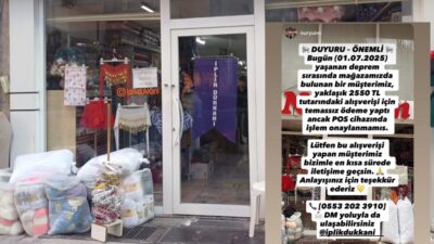 Bursa'nın Orhangazi ilçesinde 1 Temmuz günü yaşanan depremde ilginç bir