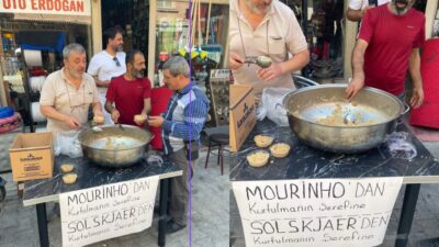 Bursa'nın İznik ilçesinde Fenerbahçeli ve Beşiktaşlı taraftarlar, kötü gidişat sonrası