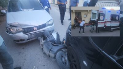 Bursa'nın Orhangazi ilçesinde meydana gelen trafik kazasında, iki aracın arasında