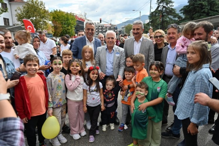 Dünya kentleriyle eş zamanlı olarak Bursa'da da kutlanan Avrupa Hareketlilik