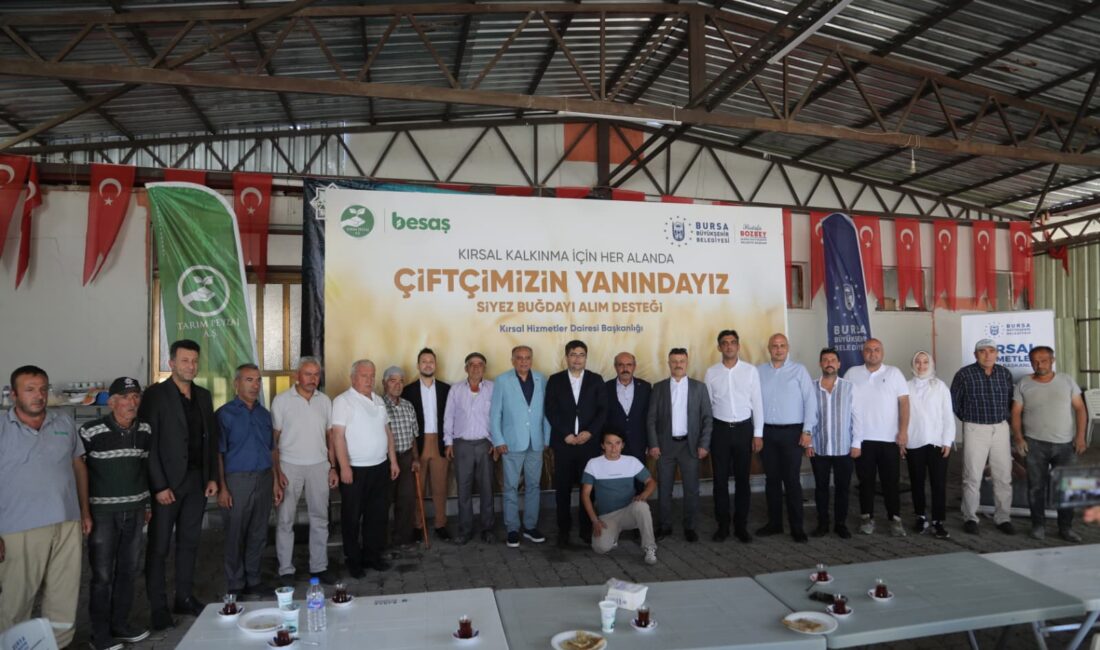 Tohumdan hasada çiftçinin yanında olan Bursa Büyükşehir Belediyesi,  siyez