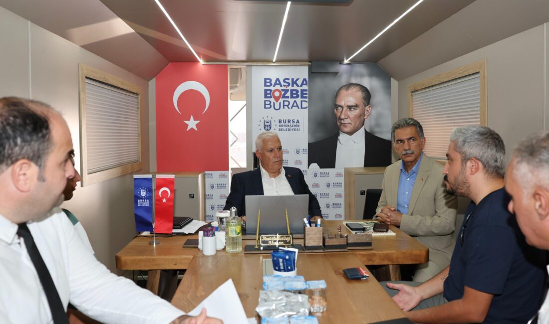 Büyükşehir Belediye Başkanı Mustafa Bozbey "Başkan Bozbey Burada" projesi kapsamında