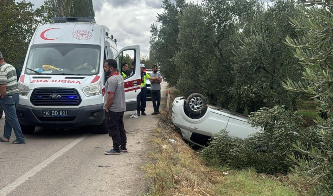 Bursa'da, Orhangazi - İznik yolunda meydana gelen trafik kazasında sürücünün