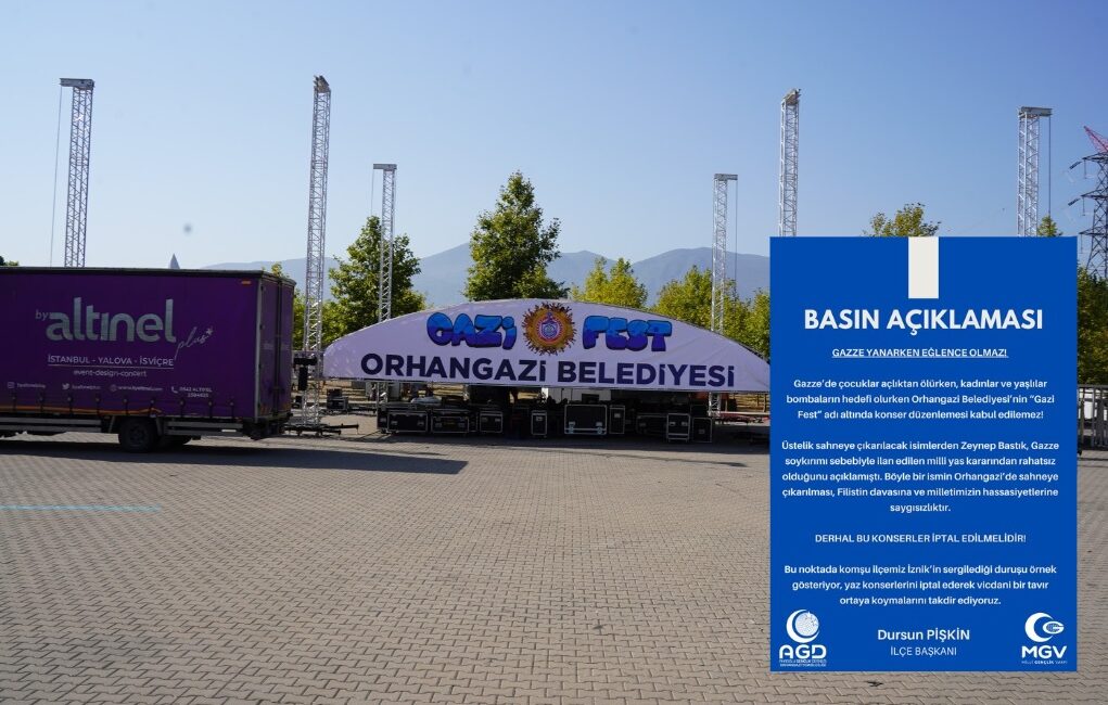 Bursa'nın Orhangazi ilçesinde belediye tarafından düzenlenmesi planlanan “Gazi Fest” etkinlikleri,