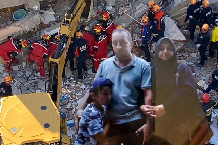 Kocaeli'nin Gebze ilçesinde bu sabah saatlerinde çöken 7 katlı binanın