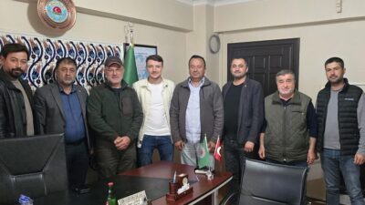 Bursa’nın İznik ilçesinde faaliyet gösteren  zeytinyağı üretim işletmecileri, Ziraat Odasında