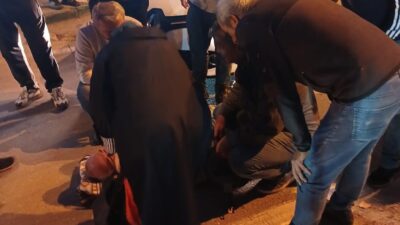 Bursa'nın Orhangazi ilçesinde dün akşam saatlerinde meydana gelen kazada, karşıdan