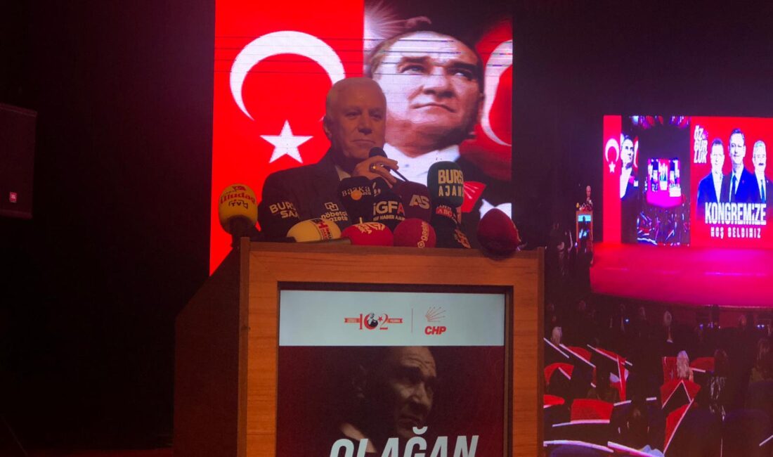 Cumhuriyet Halk Partisi  Bursa İl Kongresi’nde konuşan Bursa Büyükşehir