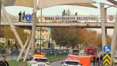 Bursa'nın Gemlik ilçesinde Orhangazi yolu üzerinde bulunan bir köprüye çıkan