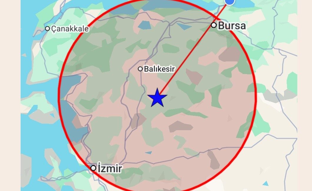 Balıkesir'in Sındırgı ilçesinde saat 22.48'de yerin 5.99 KM altında meydana