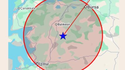 Balıkesir'in Sındırgı ilçesinde saat 22.48'de yerin 5.99 KM altında meydana