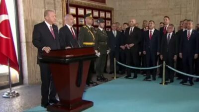 Cumhurbaşkanı Erdoğan ve devlet erkanı, 29 Ekim dolayısıyla Anıtkabir'i ziyaret