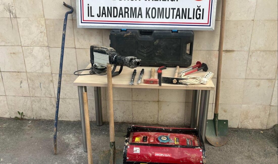 Bursa İl Jandarma Komutanlığı ekipleri, Gemlik İlçesi Şahinyurdu Mahallesi'nde ormanlık