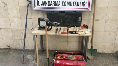 Bursa İl Jandarma Komutanlığı ekipleri, Gemlik İlçesi Şahinyurdu Mahallesi'nde ormanlık