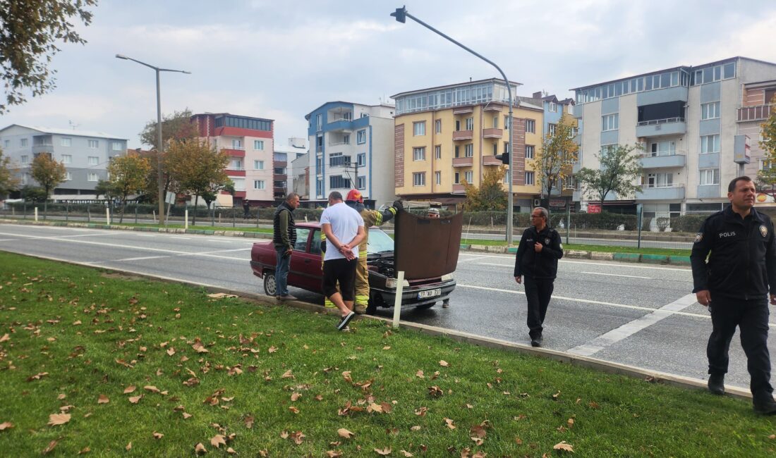Bursa'nın Orhangazi ilçesinde ana yol üzerinde seyir halinde olan bir