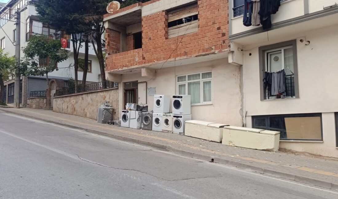 Bursa'nın Orhangazi ilçesinde, kentin işlek caddelerinden birinin üzerine sürekli olarak