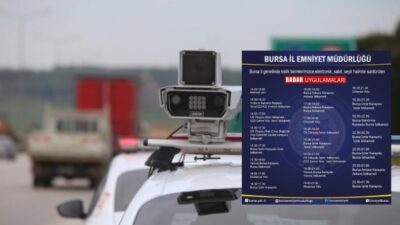 Bursa İl Emniyet Müdürlüğü, trafik güvenliğini sağlamak adına kent genelinde
