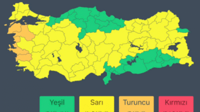 İçişleri Bakanlığı, 4 il için turuncu, Bursa dahil 52 il