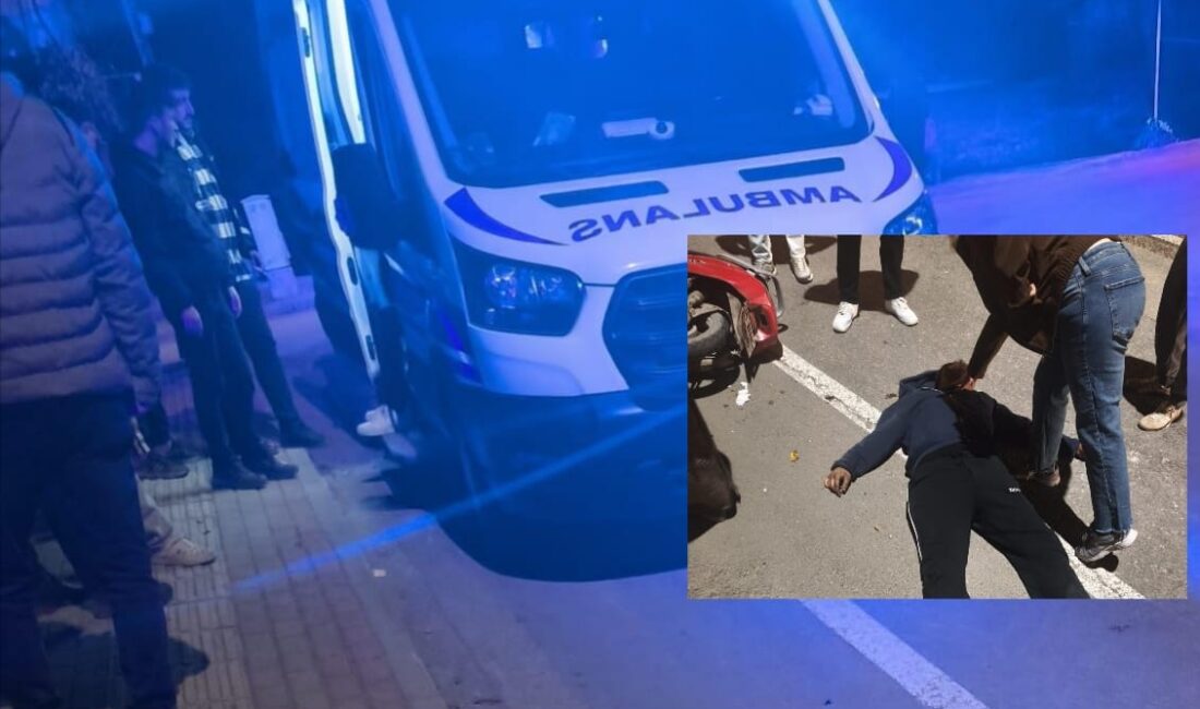 Bursa'nın Orhangazi ilçesinde meydana gelen trafik kazasında, kavşak içinde otomobil
