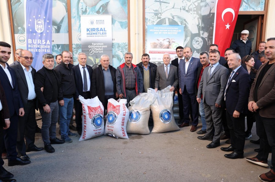 Bursa'da kırsal kalkınmaya yönelik çalışmalarını sürdüren Büyükşehir Belediyesi, küçükbaş hayvan