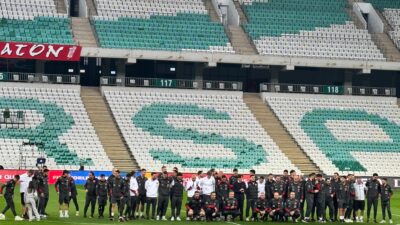 A Milli Futbol Takımı, yarın oynanacak Türkiye-Bulgaristan karşılaşması öncesi Bursa