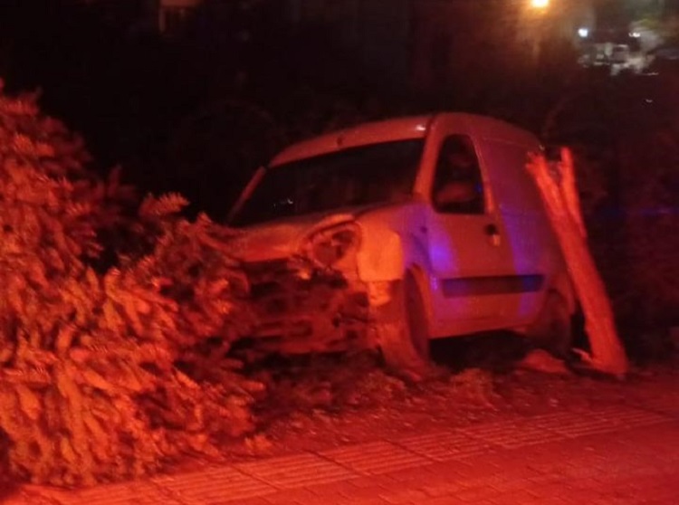 Bursa'nın Orhangazi ilçesinde meydana gelen trafik kazasında kontrolden çıkan hafif