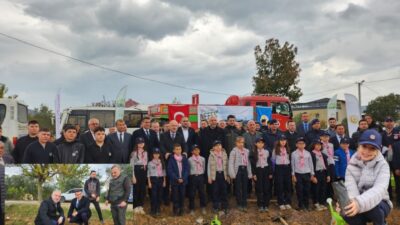 11 Kasım Milli Ağaçlandırma Günü kapsamında Bursa’nın Orhangazi ilçesinde yapılan