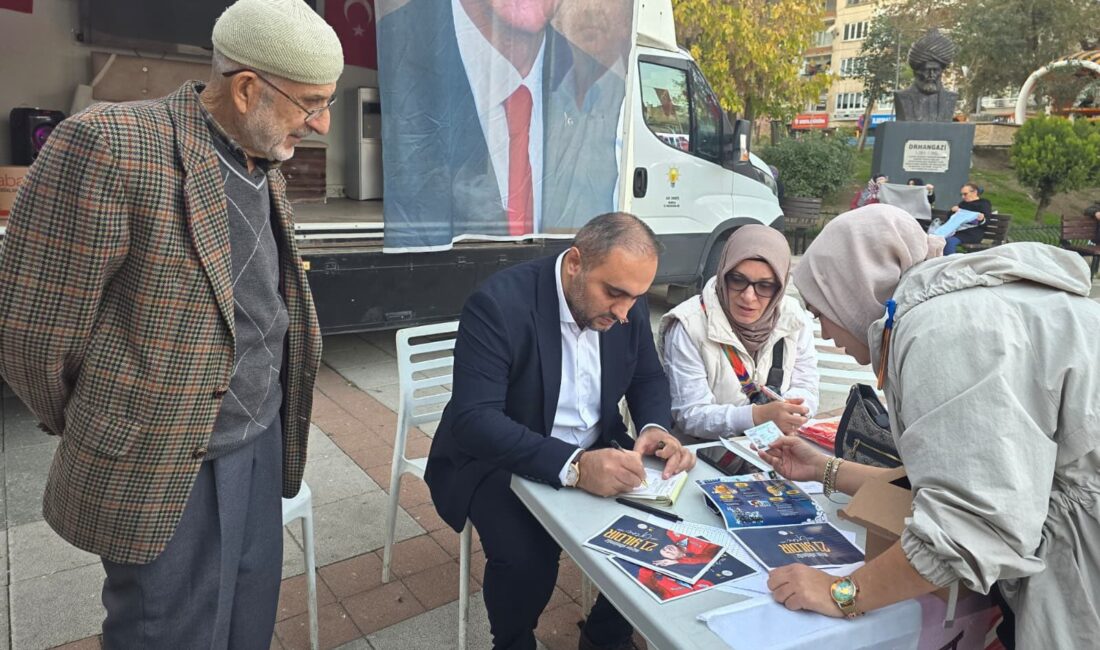 AK Parti Orhangazi ilçe teşkilatı tarafından partiye yeni üyelerin kazandırılması