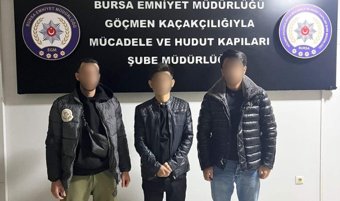 Bursa Emniyet Müdürlüğü ekipleri, 11-18 Kasım 2025 tarihleri arasında göçmen