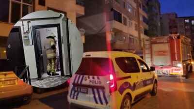 Bursa'nın Orhangazi ilçesinde meydana gelen olayda, bir apartmanın içine yayılan