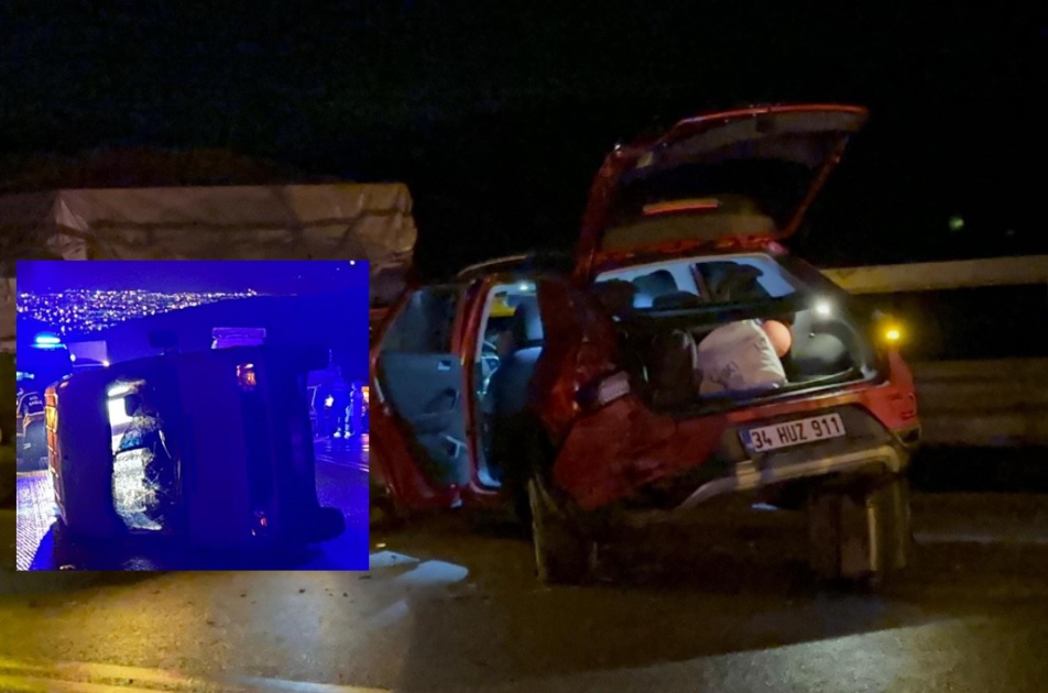 Bursa'nın İznik ilçesi, İznik-Yenişehir Karayolu üzerinde bu akşam yağışlı hava