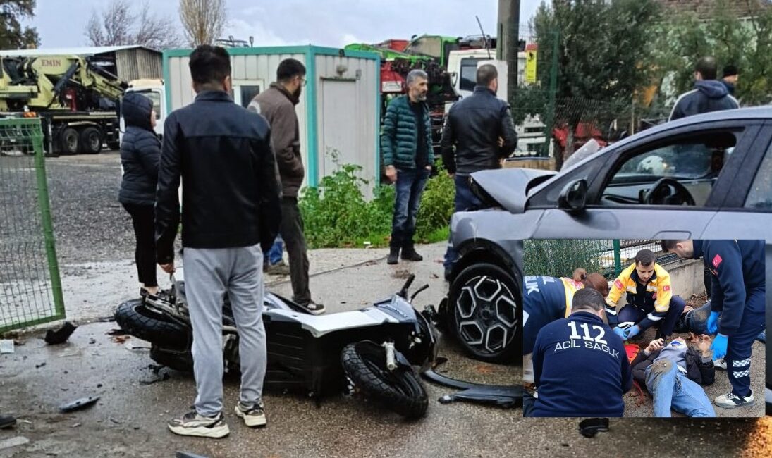 Bursa'nın Orhangazi ilçesinde göl yolu üzerinde meydana gelen trafik kazasında,