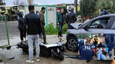 Bursa'nın Orhangazi ilçesinde göl yolu üzerinde meydana gelen trafik kazasında,