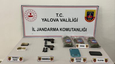 Yalova İl Jandarma Komutanlığı, uyuşturucu ile mücadele kapsamında düzenlediği operasyonda