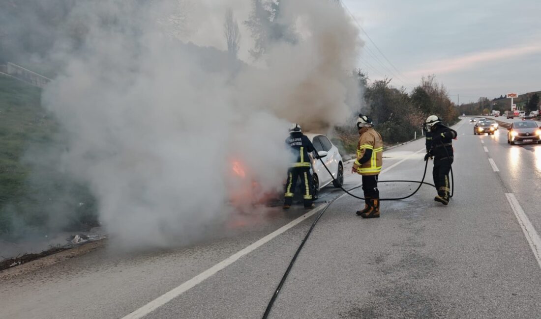 Yalova ile Bursa'nın Orhangazi  yolu üzerinde meydana gelen olayda, seyir