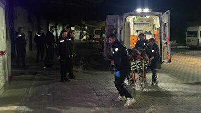 Bursa'nın Gemlik ilçesine bağlı Umurbey Mahallesi'nde zeytinlik alanda bıçaklanarak ağır